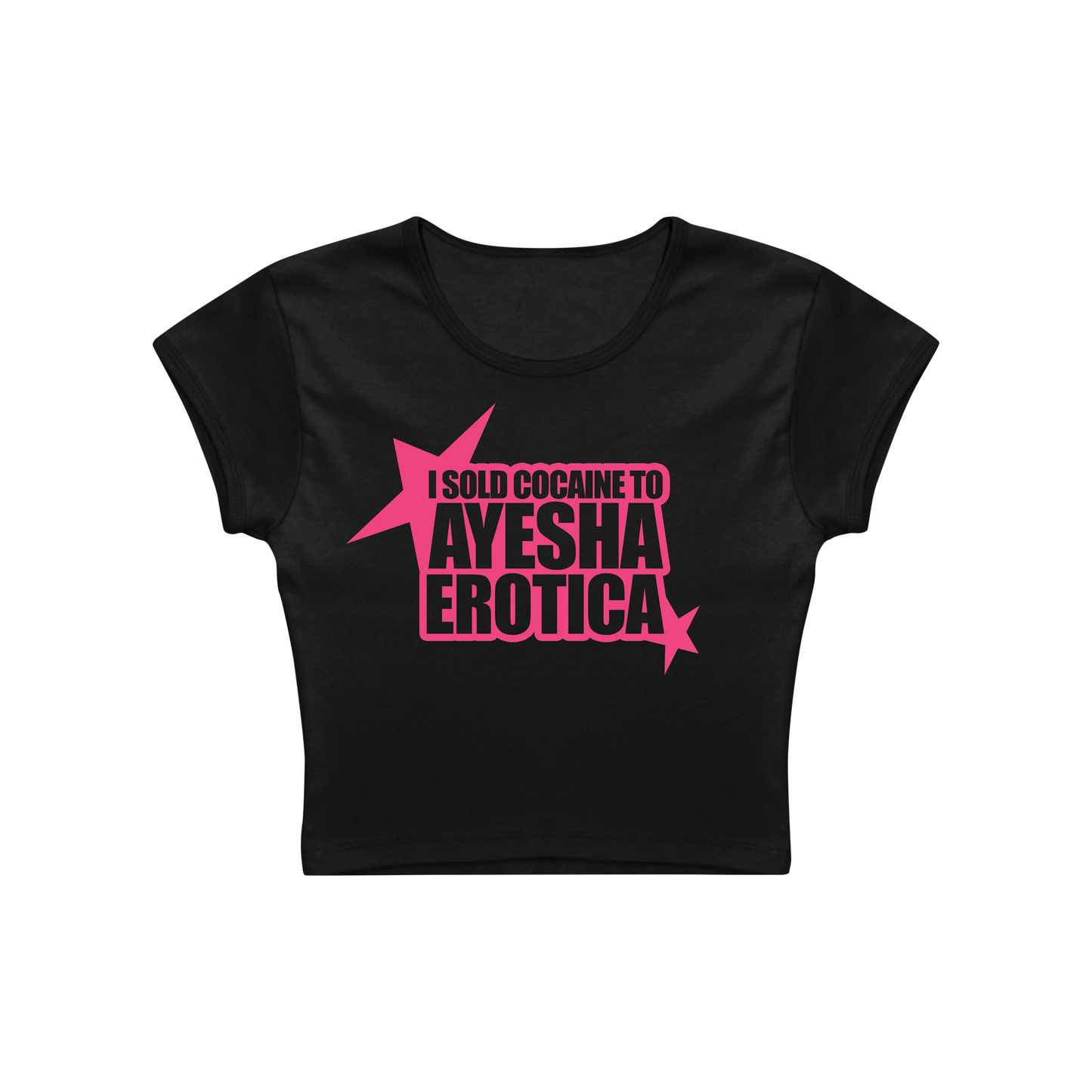 hollywood dream baby tee (black)